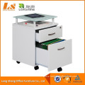 High Gloss 2 Drawer Mobile Office Filing Cabinet